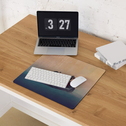 Mercedes-Benz SLS AMG Inspired Silver Gullwing Supercar Desk Mat – Low-Friction Cloth Setup Mousepad