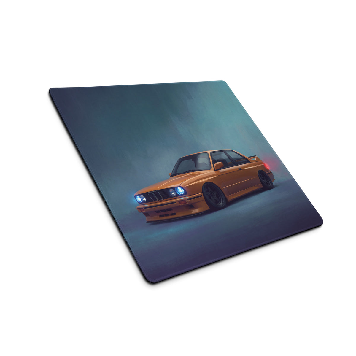 BMW M3 Inspired Dakar Yellow E30 Front Desk Pad – Extended Non-Slip PC Mouse Mat