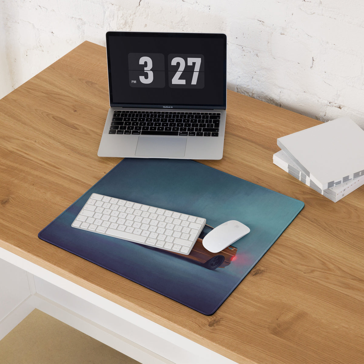 BMW M3 Inspired Dakar Yellow E30 Front Desk Pad – Extended Non-Slip PC Mouse Mat