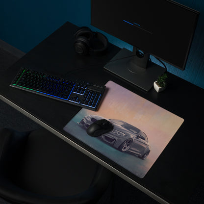 BMW M4 Inspired Mineral Gray Widebody Desk Mat – High-Precision XL Gaming Mousepad