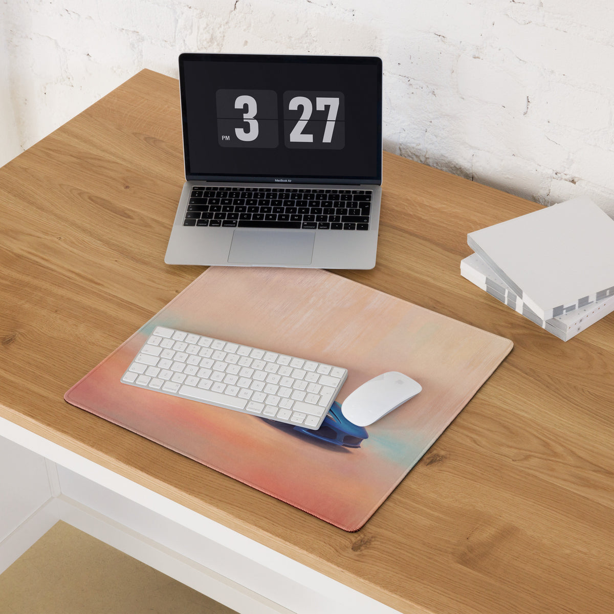 Lotus Emira Inspired Vibrant Blue Rear Desk Mat – High-Precision XL Gaming Mousepad