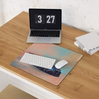 BMW M4 Inspired Dark Gray Widebody GT Wing Desk Mat – Ultra-Glide Stitched Edge Gaming Mouse Mat
