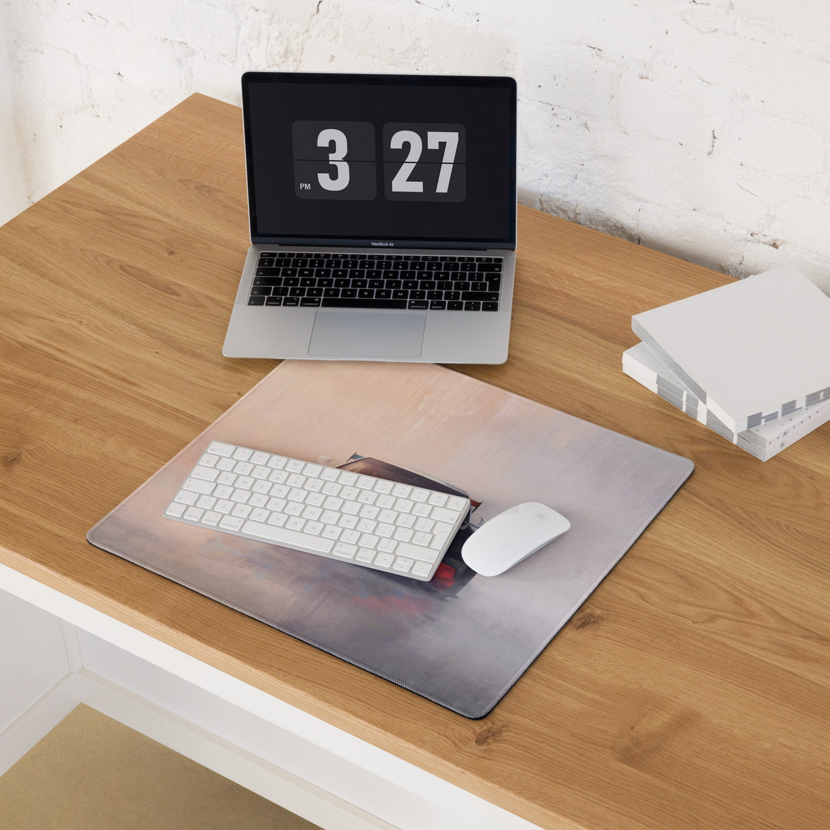 BMW M4 Inspired Motorsport Livery GT3 Frontal Desk Pad – Low-Friction Cloth Setup Mousepad