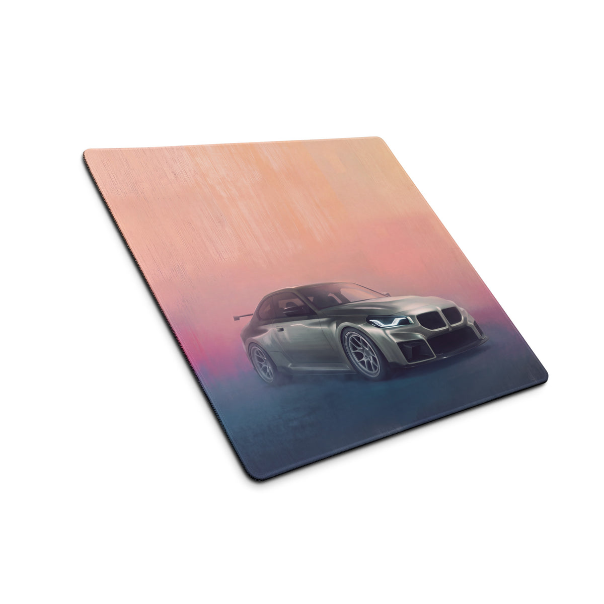BMW M2 Inspired Silver Track Edition Desk Mat – High-Precision XL Gaming Mousepad