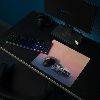 BMW M2 Inspired Silver Track Edition Desk Mat – High-Precision XL Gaming Mousepad