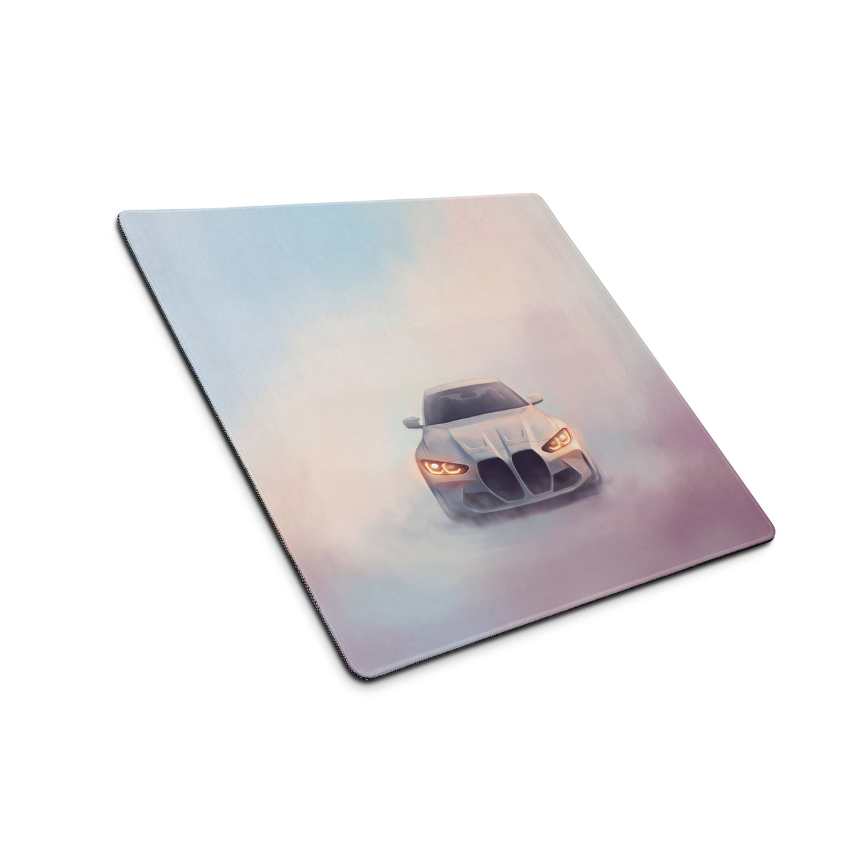 BMW M4 Inspired Alpine White G82 Frontal Desk Pad – Extended Non-Slip PC Mouse Mat