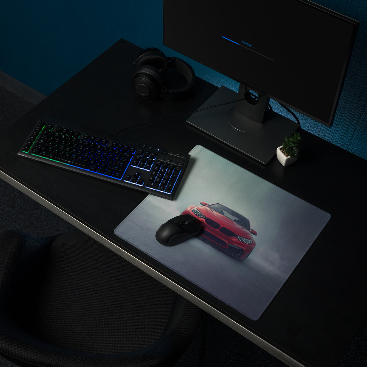 BMW M4 Inspired Indianapolis Red F82 Desk Mat – High-Precision XL Gaming Mousepad