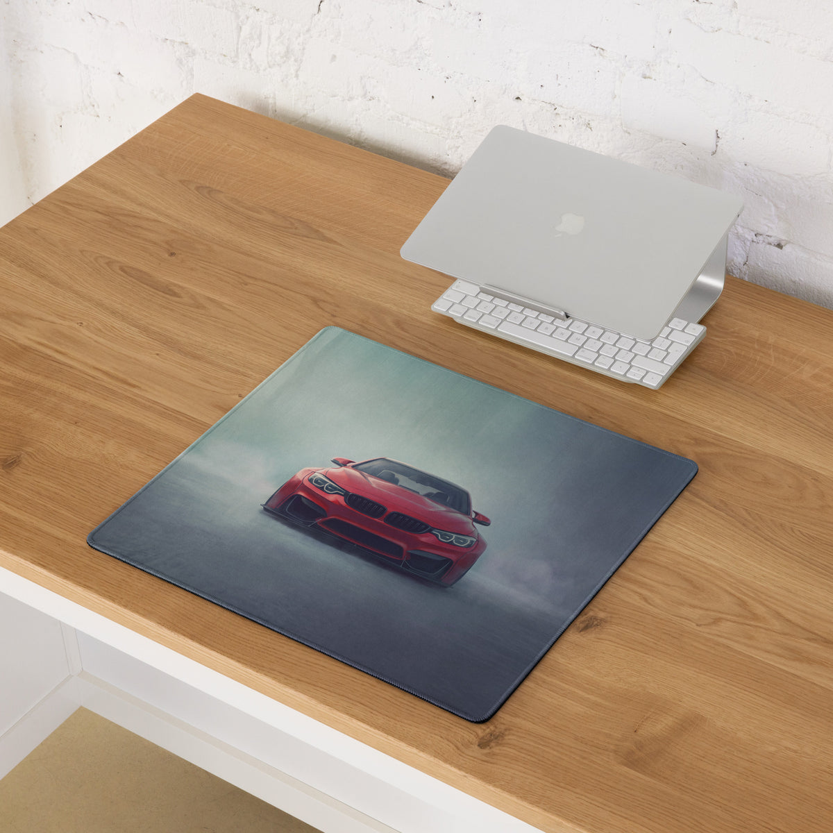 BMW M4 Inspired Indianapolis Red F82 Desk Mat – High-Precision XL Gaming Mousepad