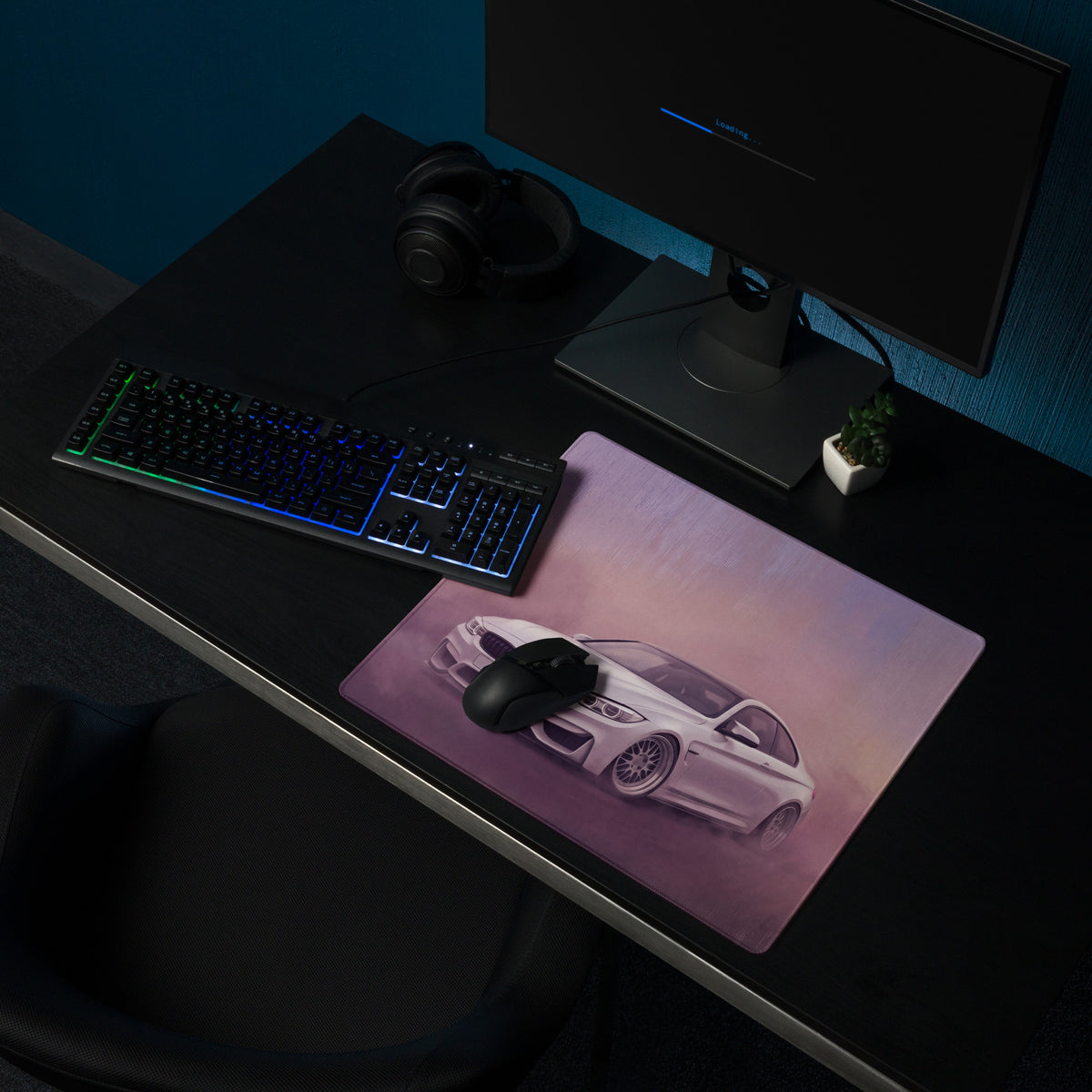 BMW M4 Inspired Alpine White F82 Desk Mat – High-Precision XL Gaming Mousepad