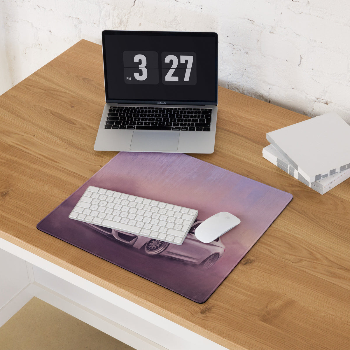 BMW M4 Inspired Alpine White F82 Desk Mat – High-Precision XL Gaming Mousepad