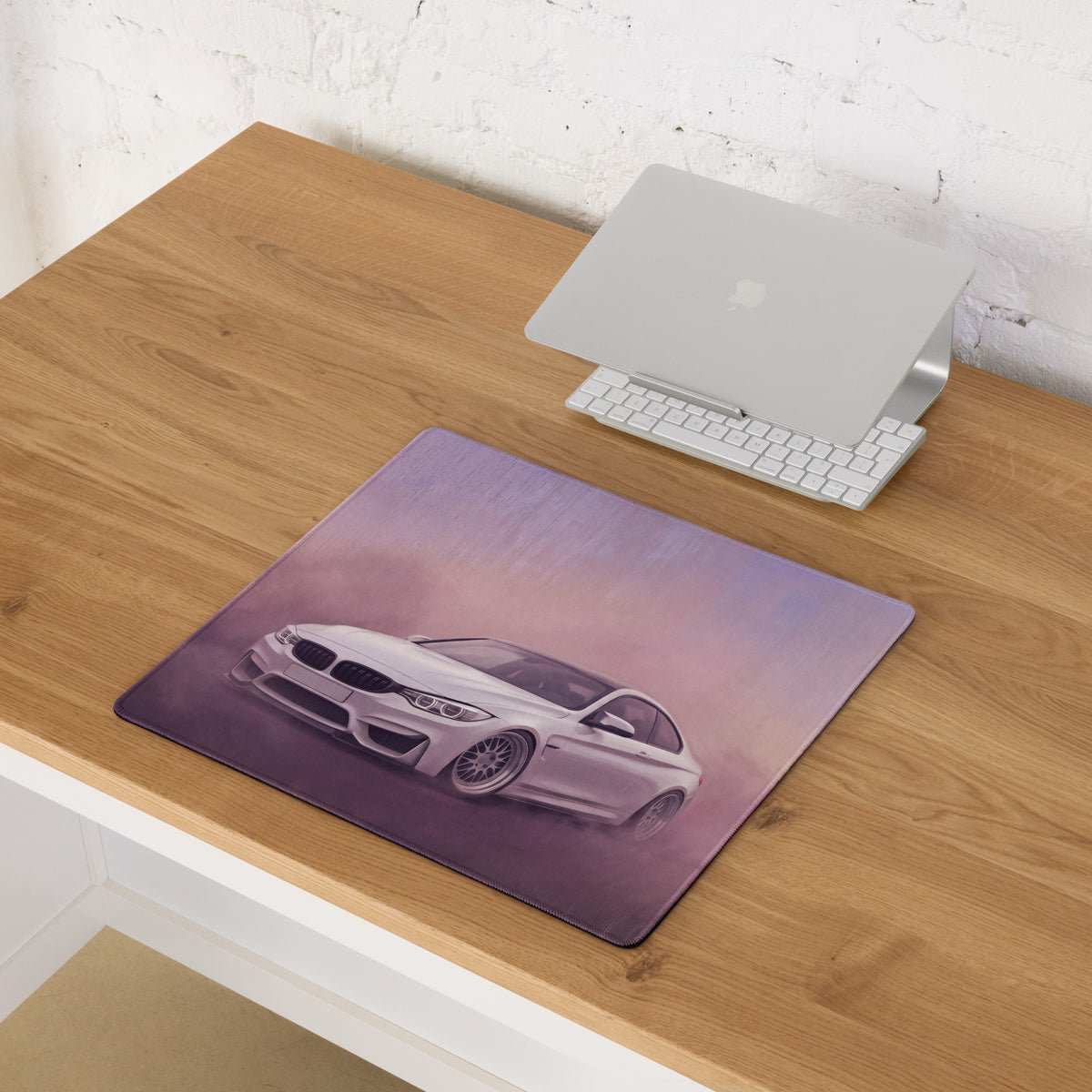 BMW M4 Inspired Alpine White F82 Desk Mat – High-Precision XL Gaming Mousepad
