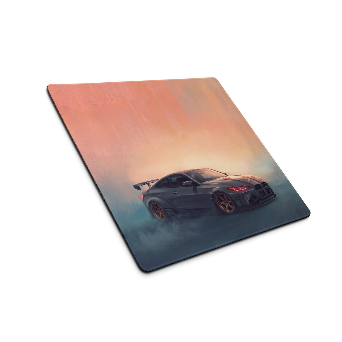 BMW M4 Inspired Dark Gray Widebody G82 GT Wing Desk Pad – Extended Non-Slip PC Mouse Mat