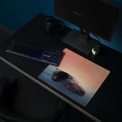 BMW M4 Inspired Dark Gray Widebody G82 GT Wing Desk Pad – Extended Non-Slip PC Mouse Mat