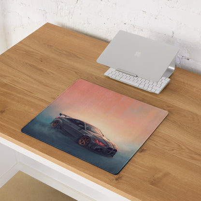 BMW M4 Inspired Dark Gray Widebody G82 GT Wing Desk Pad – Extended Non-Slip PC Mouse Mat