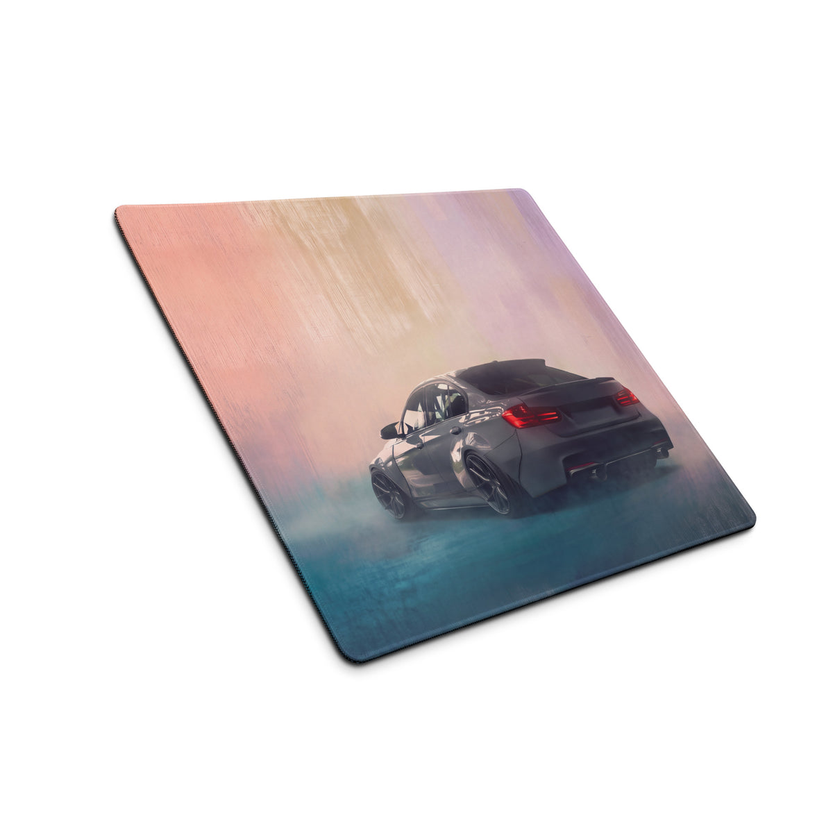 BMW M3 Inspired Mineral Gray F80 Widebody Rear Desk Mat – Low-Friction Cloth Setup Mousepad