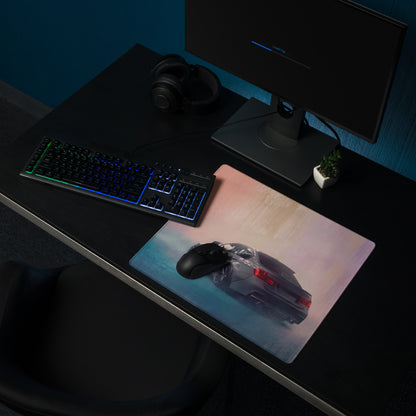 BMW M3 Inspired Mineral Gray F80 Widebody Rear Desk Mat – Low-Friction Cloth Setup Mousepad