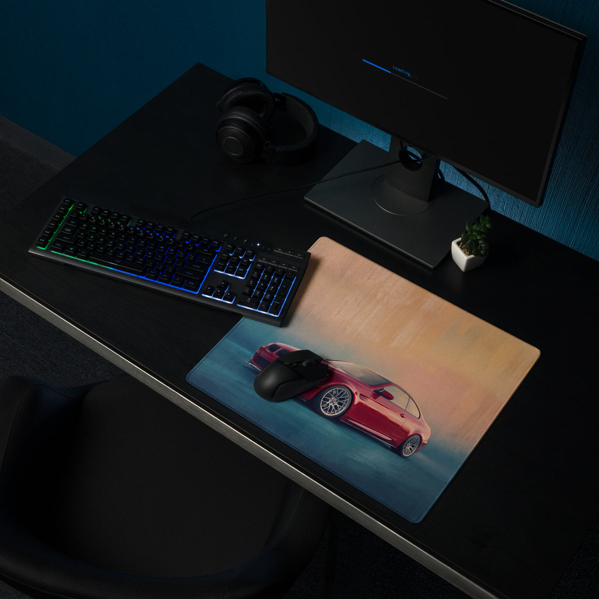 BMW M3 Inspired Melbourne Red E92 Front Desk Mat – High-Precision XL Gaming Mousepad