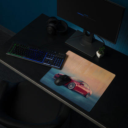 BMW M3 Inspired Melbourne Red E92 Front Desk Mat – High-Precision XL Gaming Mousepad
