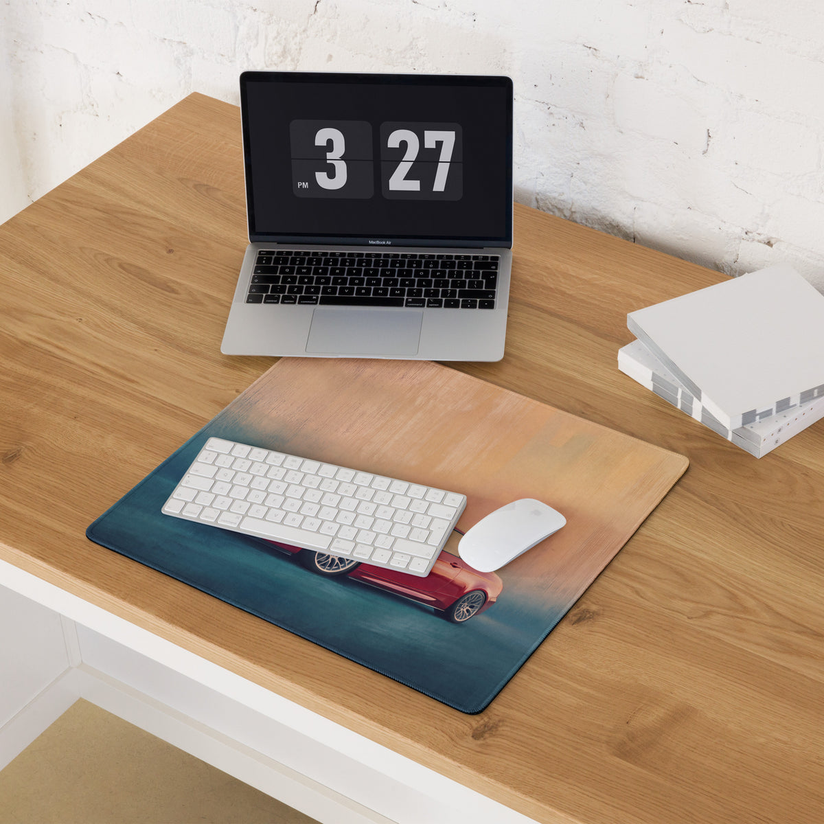 BMW M3 Inspired Melbourne Red E92 Front Desk Mat – High-Precision XL Gaming Mousepad