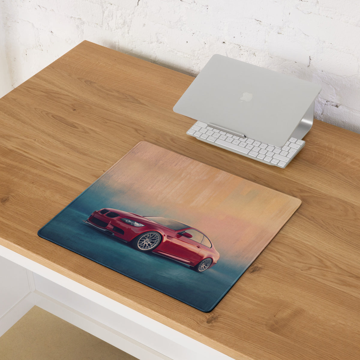 BMW M3 Inspired Melbourne Red E92 Front Desk Mat – High-Precision XL Gaming Mousepad