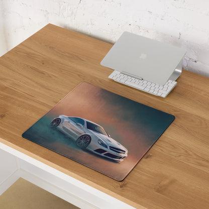 Mercedes-Benz SL65 AMG Inspired Diamond White Black Series Desk Pad – Extended Non-Slip PC Mouse Mat
