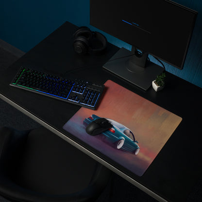 BMW M3 Inspired Laguna Seca Blue E46 Stance Desk Mat – Low-Friction Cloth Setup Mousepad