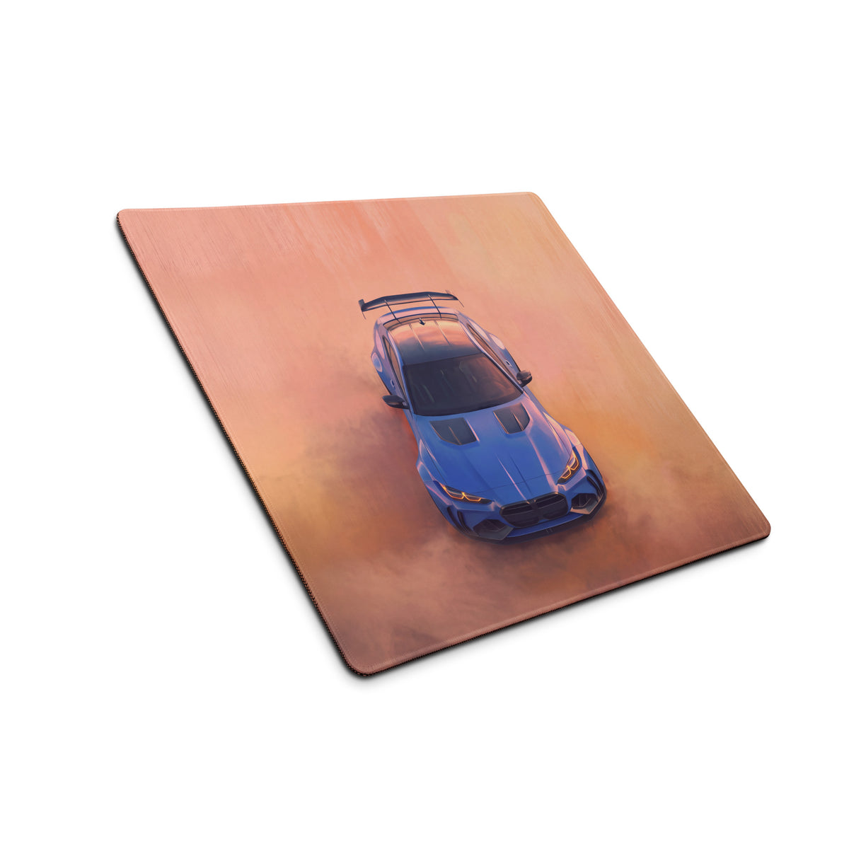 BMW M4 Inspired Marina Bay Blue GT Wing Desk Pad – Extended Non-Slip PC Mouse Mat