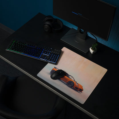 Lotus Elise Inspired Sunset Orange Roadster Desk Mat – High-Precision XL Gaming Mousepad