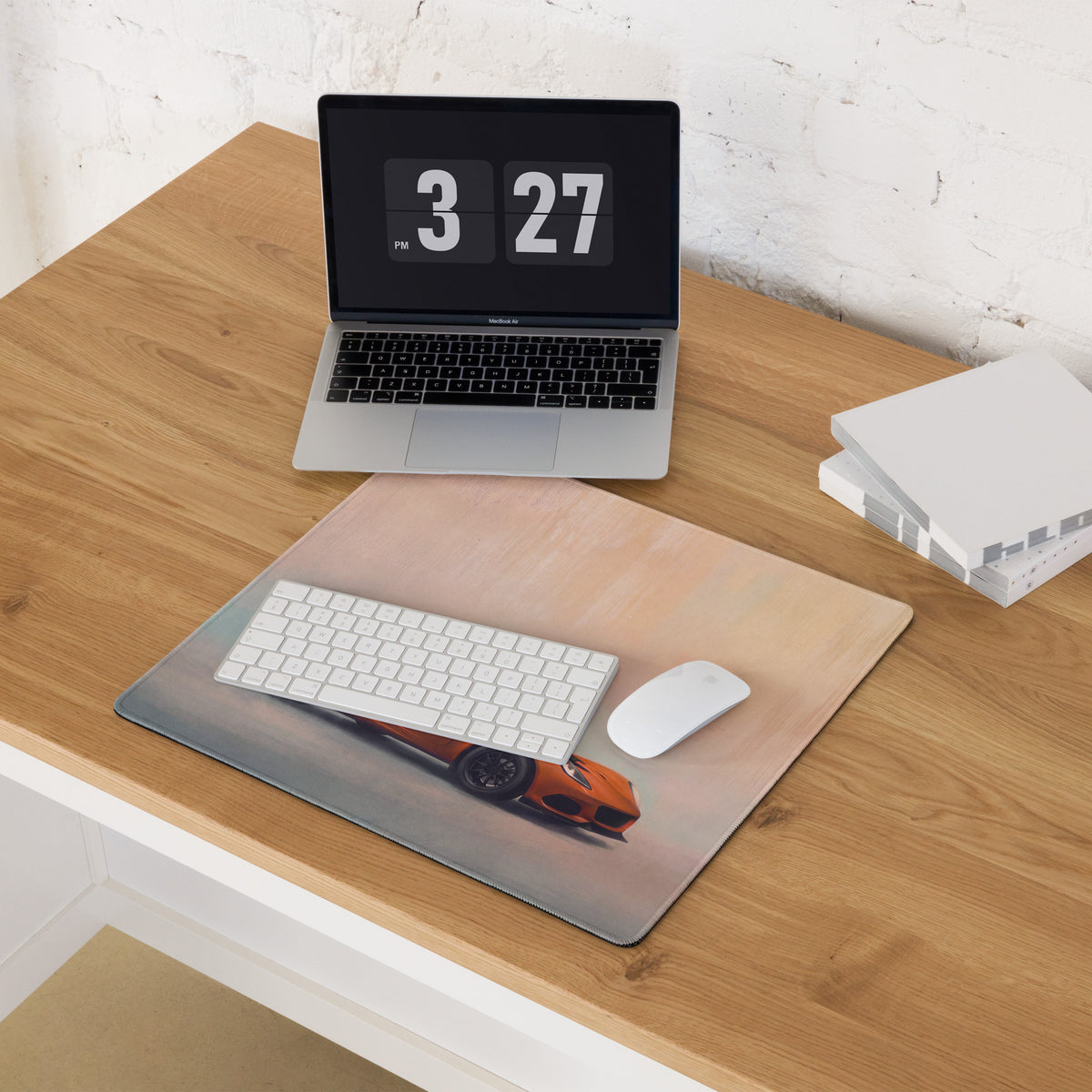 Lotus Elise Inspired Sunset Orange Roadster Desk Mat – High-Precision XL Gaming Mousepad