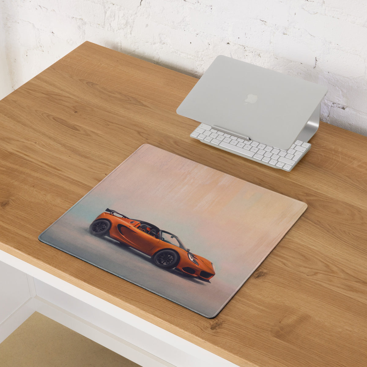 Lotus Elise Inspired Sunset Orange Roadster Desk Mat – High-Precision XL Gaming Mousepad