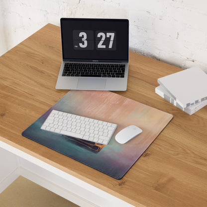 Mercedes-AMG GT Inspired Sunburst Yellow Frontal Desk Pad – Extended Non-Slip PC Mouse Mat