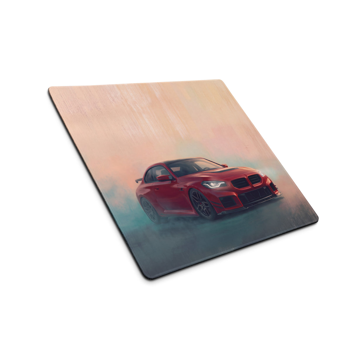 BMW M2 Inspired Red Track Edition G87 Desk Pad – Ultra-Glide Stitched Edge Gaming Mouse Mat
