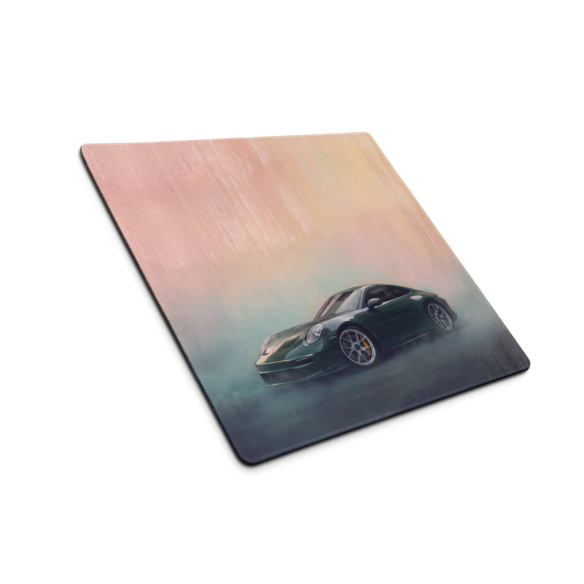 Porsche 911 Inspired Oak Green Metallic 992 Desk Pad – Extended Non-Slip PC Mouse Mat