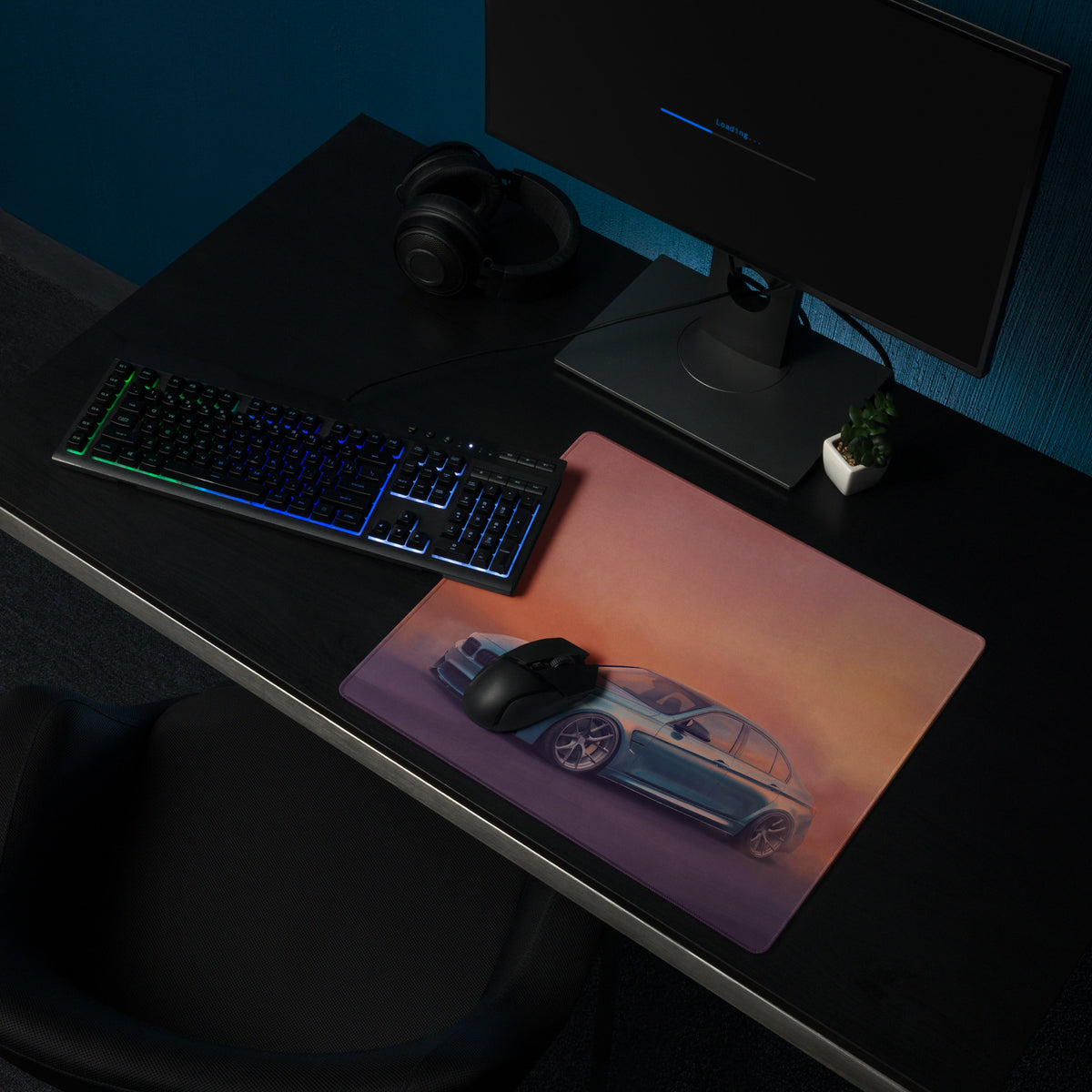 BMW M3 Inspired Yas Marina Blue F80 Desk Mat – High-Precision XL Gaming Mousepad