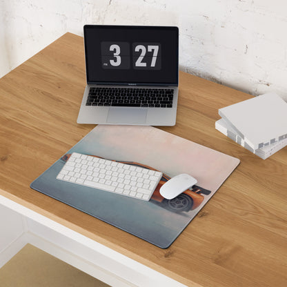 McLaren F1 Inspired Papaya Orange GT Wing Desk Mat – Low-Friction Cloth Setup Mousepad