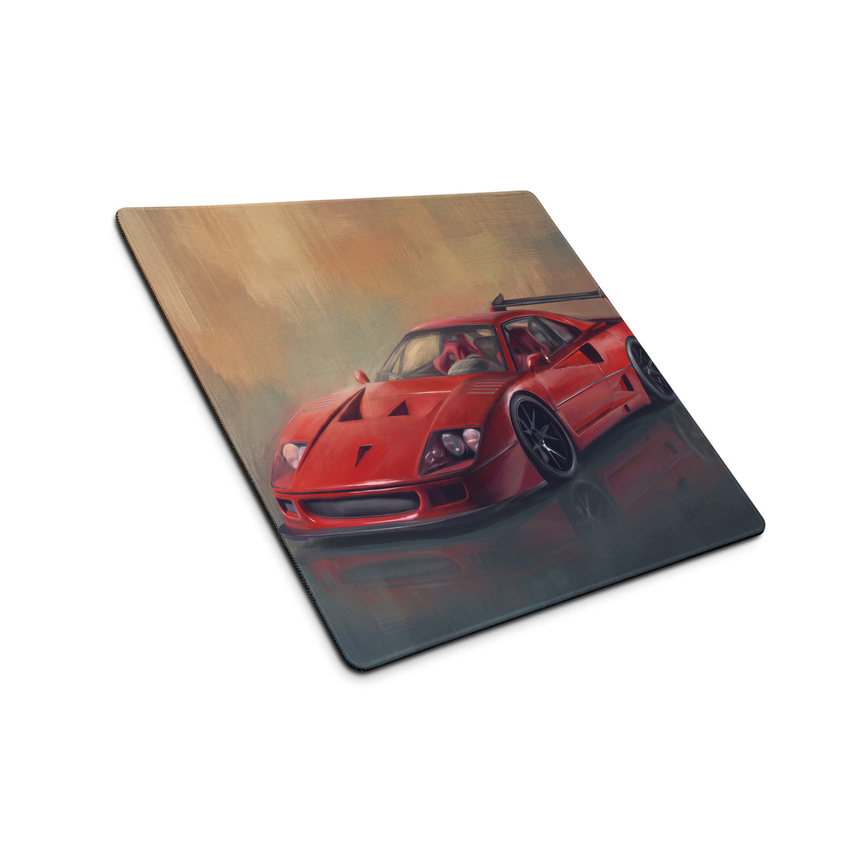 Ferrari F40 Inspired Rosso Corsa Track Edition Desk Pad – Extended Non-Slip PC Mouse Mat