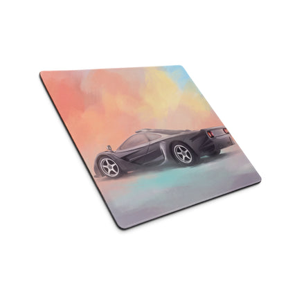 McLaren F1 Inspired Dark Gray Rear Profile Desk Mat – High-Precision XL Gaming Mousepad