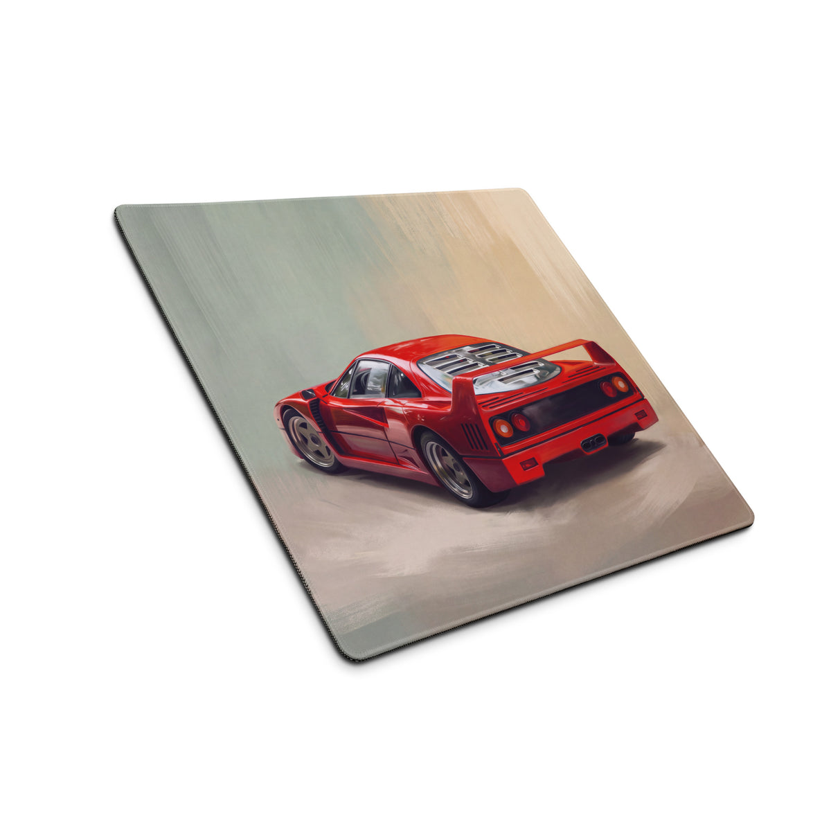 Ferrari F40 Inspired Rosso Corsa GT Wing Desk Pad – Extended Non-Slip PC Mouse Mat