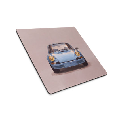 Porsche 911 Inspired Light Blue Frontal Desk Mat – High-Precision XL Gaming Mousepad