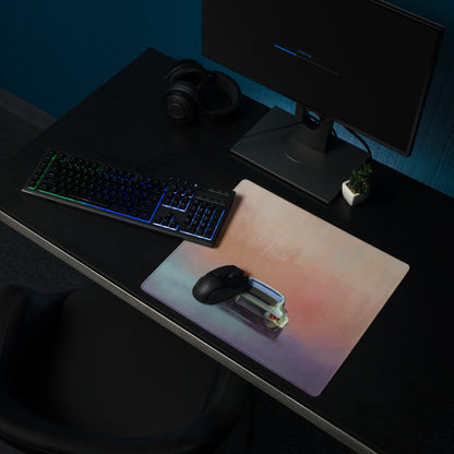 Porsche 911 Inspired Olive Green Restomod Rear Profile Desk Mat – Low-Friction Cloth Setup Mousepad