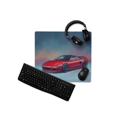 Honda NSX Inspired Formula Red Classic Desk Mat – Non-Slip Surface Desk Pad