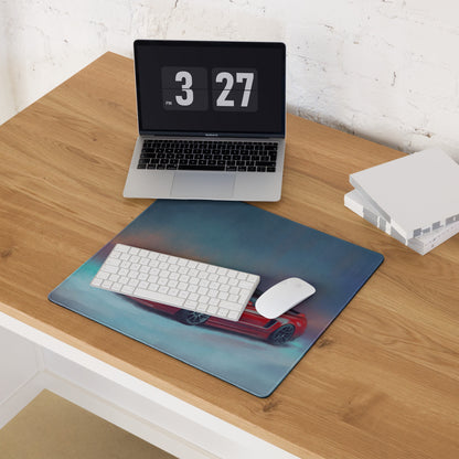 Honda NSX Inspired Formula Red Classic Desk Mat – Non-Slip Surface Desk Pad