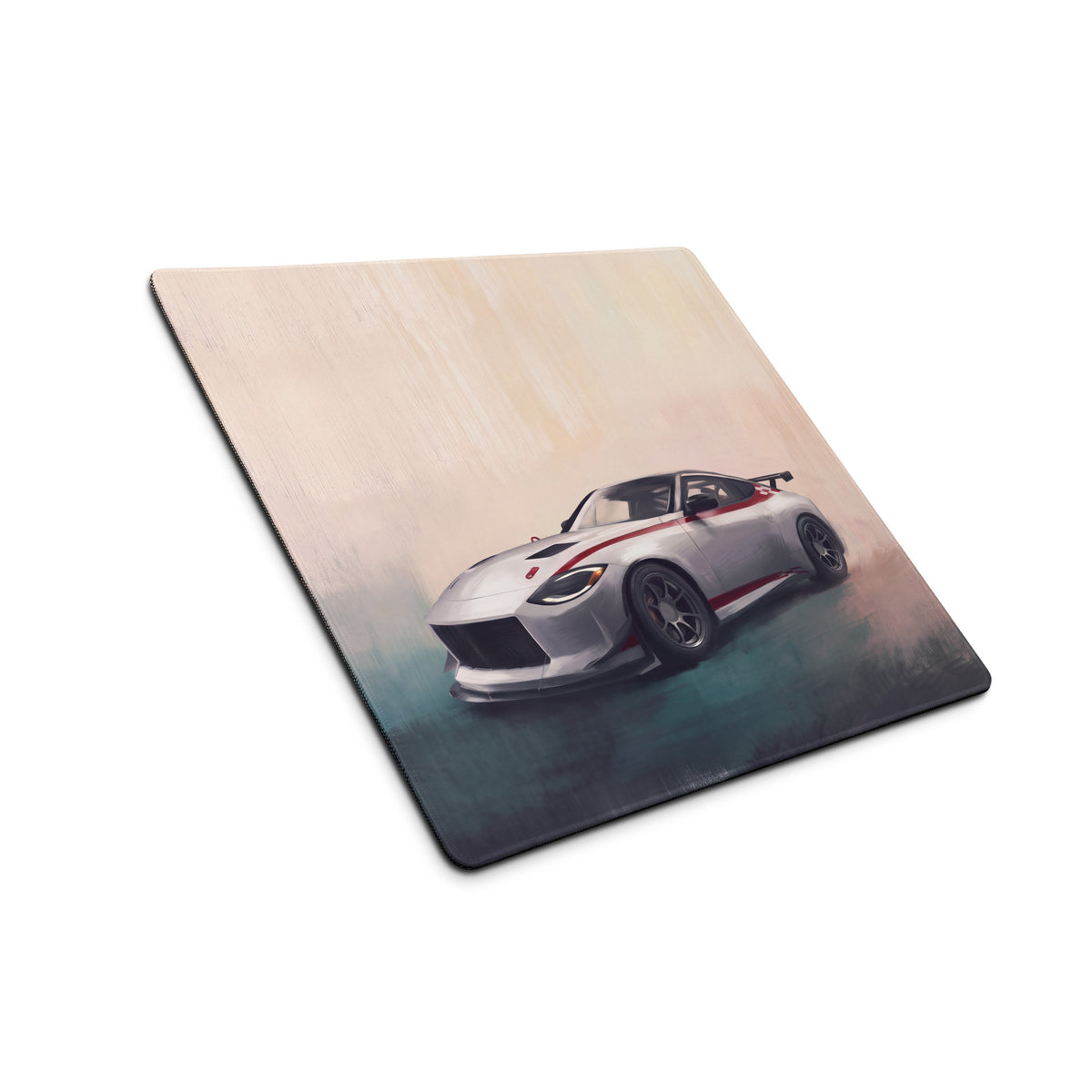 Nissan Z Inspired Nismo Crimson Accent Desk Mat – Low-Friction Cloth Setup Mousepad