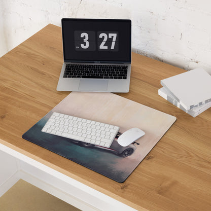 Nissan Z Inspired Nismo Crimson Accent Desk Mat – Low-Friction Cloth Setup Mousepad