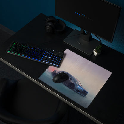 Mitsubishi Lancer Evolution Inspired Gunmetal Evo X Desk Pad – Extended Non-Slip PC Mouse Mat