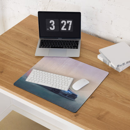 Mitsubishi Lancer Evolution Inspired Gunmetal Evo X Desk Pad – Extended Non-Slip PC Mouse Mat
