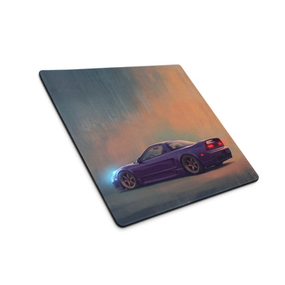 Honda NSX Inspired Midnight Purple Bronze Rim Desk Mat – Low-Friction Cloth Setup Mousepad