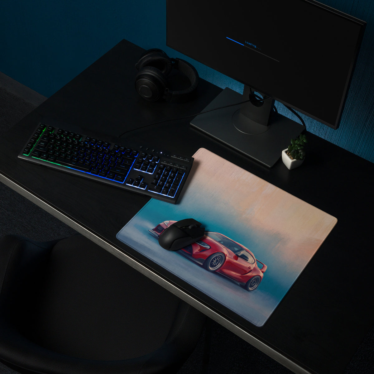 Toyota GR Supra Inspired Renaissance Red MK5 Desk Mat – High-Precision XL Gaming Mousepad