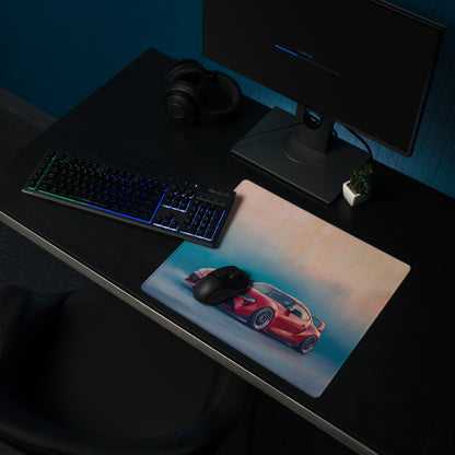 Toyota GR Supra Inspired Renaissance Red MK5 Desk Mat – High-Precision XL Gaming Mousepad