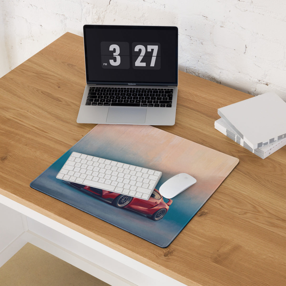 Toyota GR Supra Inspired Renaissance Red MK5 Desk Mat – High-Precision XL Gaming Mousepad